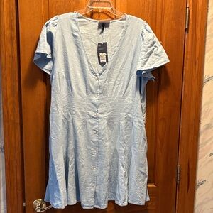 Mini Dress in Sky Blue